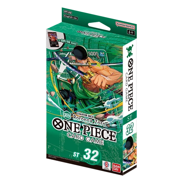 One Piece Card Game - Green Roronoa Zoro - ST-32 - Starter Deck
