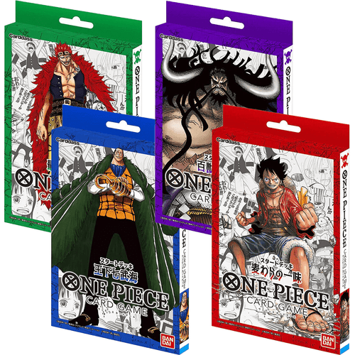 One Piece Card Game - Starter Deck Collection Bundle JAPAN OFFICIAL
