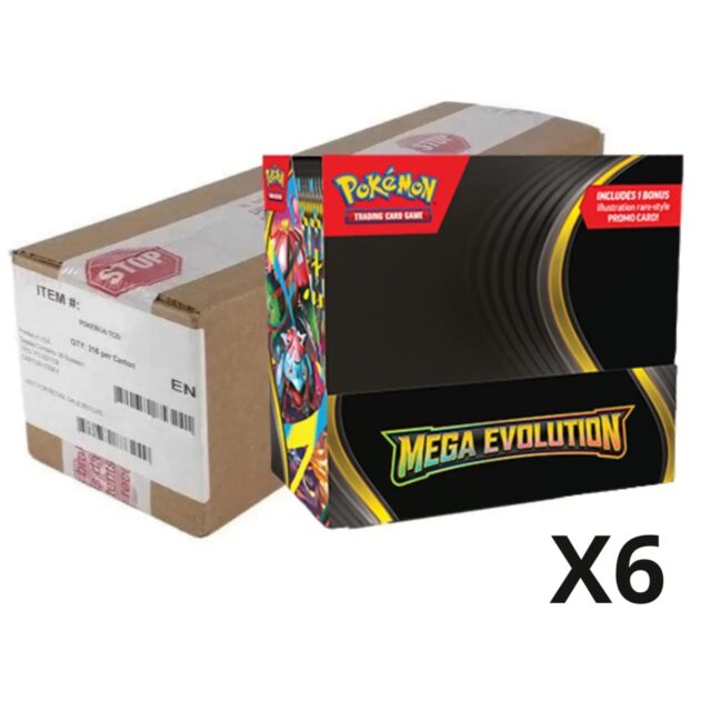 Pokémon TCG: Mega Evolution Enhanced Booster Box Case – Factory Sealed