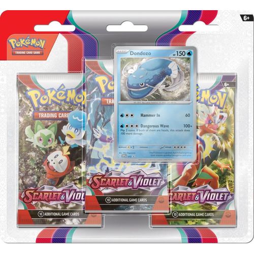 POKÉMON TCG Scarlet & Violet 1 Three-Booster Blister