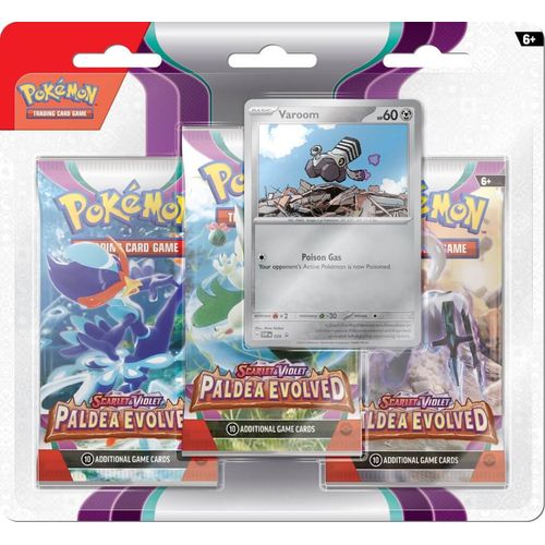 POKÉMON TCG Scarlet & Violet 2: Paldea Evolved Three-Booster Blister