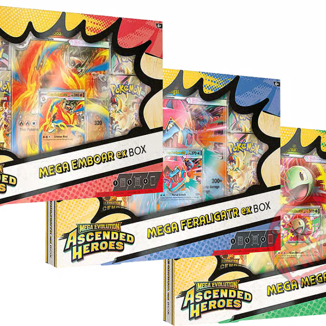 Pokemon Ascended Heroes Mega EX Box 6-Box Case
