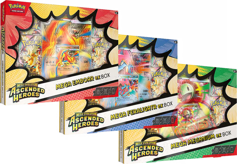 Pokemon Ascended Heroes Mega EX Box 6-Box Case