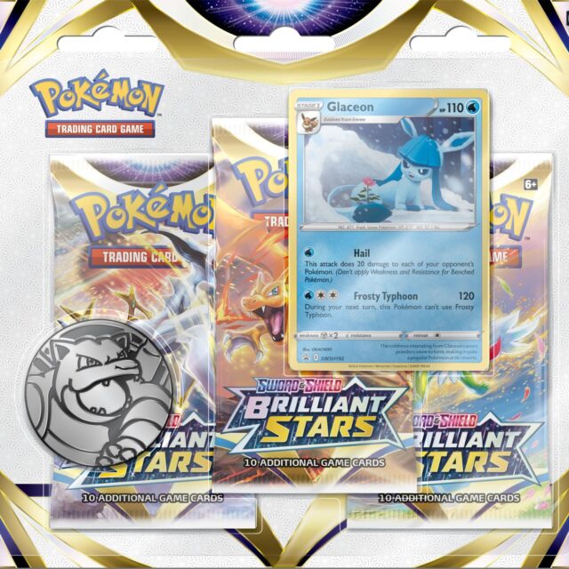 Pokemon Brilliant Stars 3 Booster Blister Pack