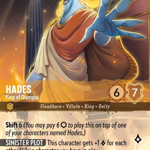 Hades - King of Olympus (001-205) - Set 1: The First Chapter - Disney Lorcana Enchanted