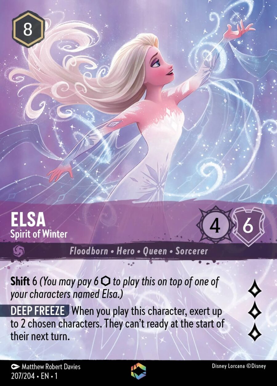 Elsa - Spirit of Winter (001-207) - Set 1: The First Chapter - Disney Lorcana Enchanted