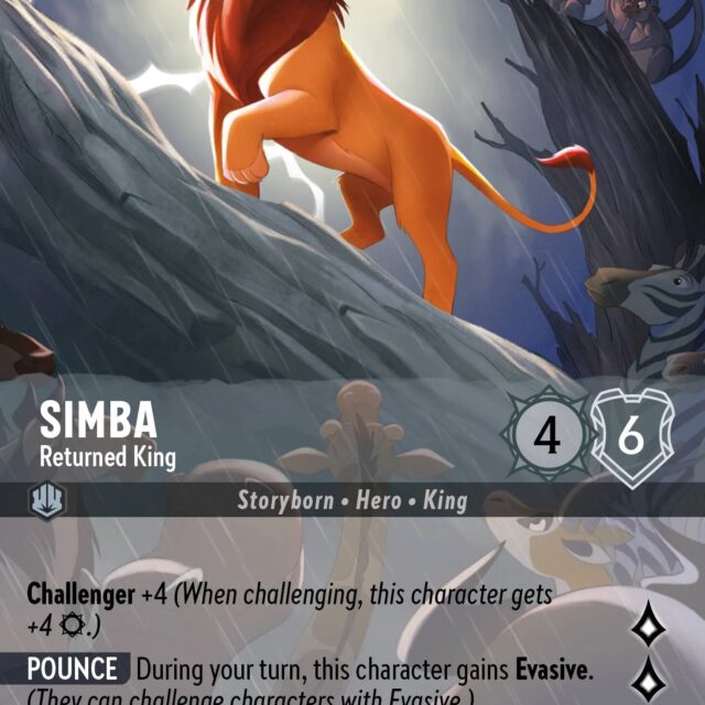Simba - Returned King (001-215) - Set 1: The First Chapter - Disney Lorcana Enchanted