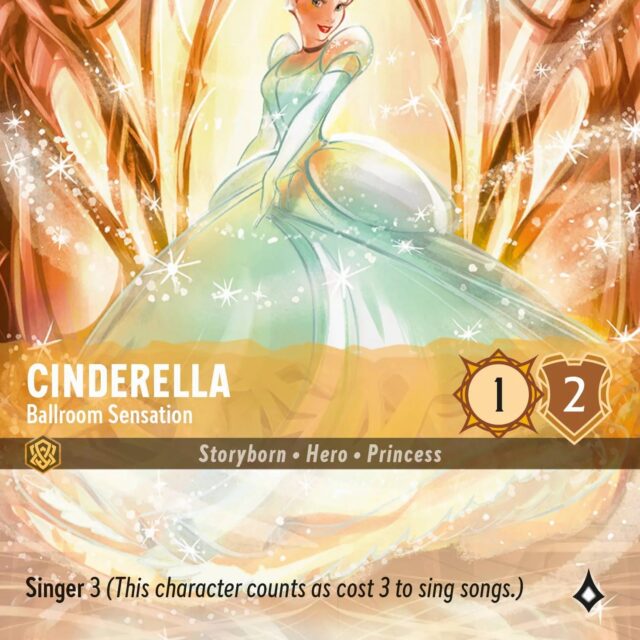 Cinderella - Ballroom Sensation (002-205) - Set 2: Rise of the Floodborn - Disney Lorcana Enchanted