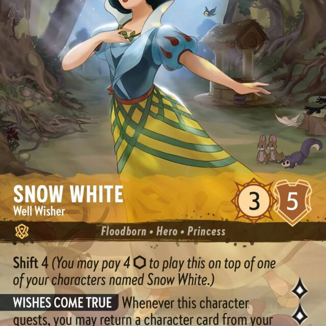 Snow White - Well Wisher (002-206) - Set 2: Rise of the Floodborn - Disney Lorcana Enchanted