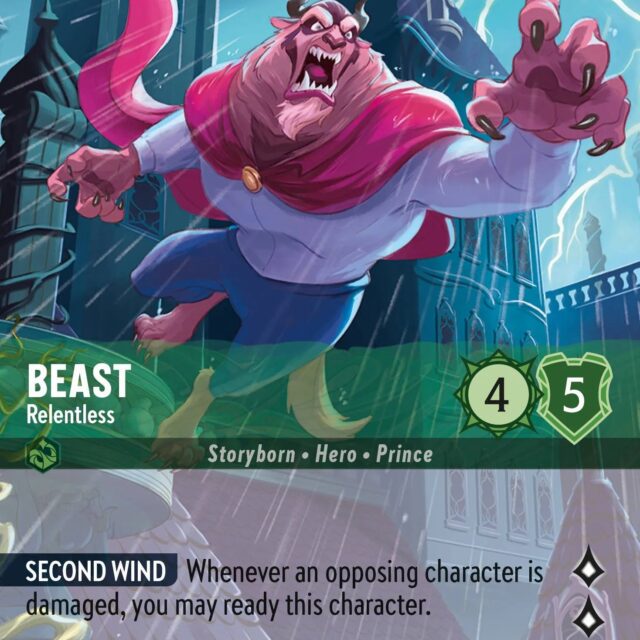 Beast - Relentless (002-210) - Set 2: Rise of the Floodborn - Disney Lorcana Enchanted
