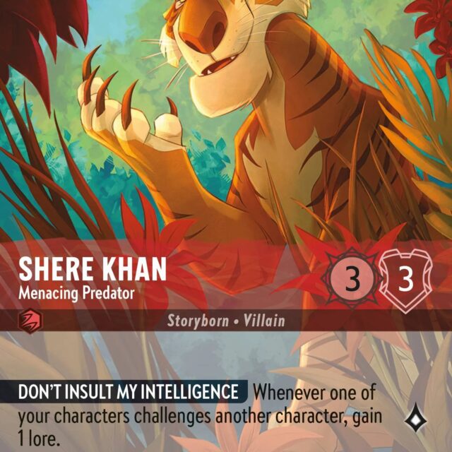 Shere Khan - Menacing Predator (002-212) - Set 2: Rise of the Floodborn - Disney Lorcana Enchanted