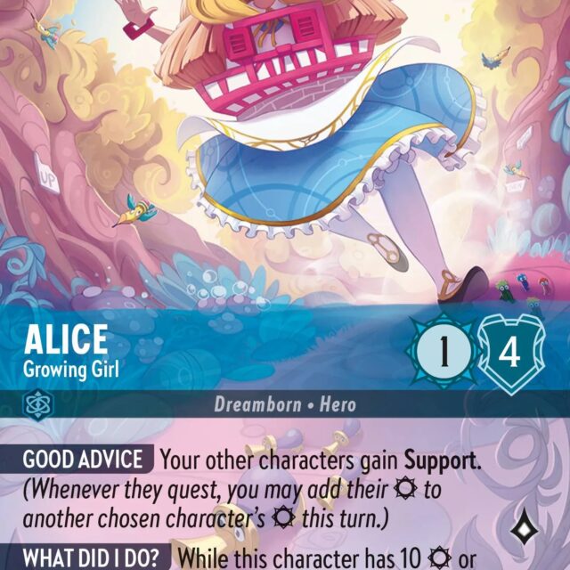 Alice - Growing Girl (002-213) - Set 2: Rise of the Floodborn - Disney Lorcana Enchanted