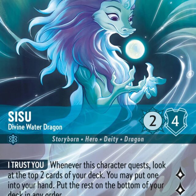 Sisu - Divine Water Dragon (002-214) - Set 2: Rise of the Floodborn - Disney Lorcana Enchanted
