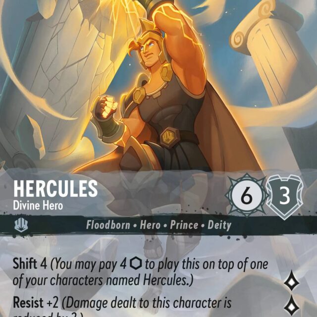 Hercules - Divine Hero (002-215) - Set 2: Rise of the Floodborn - Disney Lorcana Enchanted