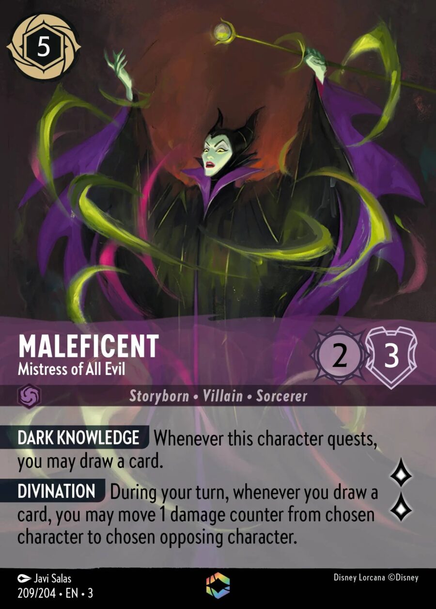 Maleficent - Mistress of All Evil (003-209) - Set 3: Into the Inklands - Disney Lorcana Enchanted