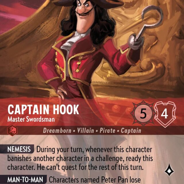 Captain Hook - Master Swordsman (003-214) - Set 3: Into the Inklands - Disney Lorcana Enchanted