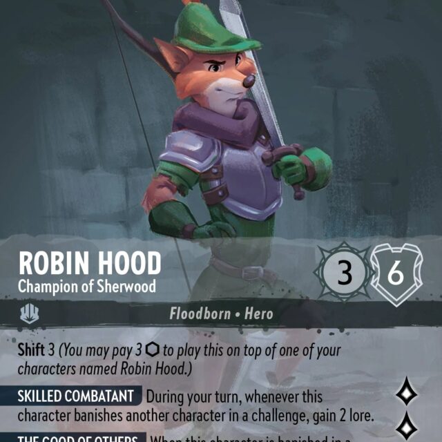 Robin Hood - Champion of Sherwood (003-221) - Set 3: Into the Inklands - Disney Lorcana Enchanted
