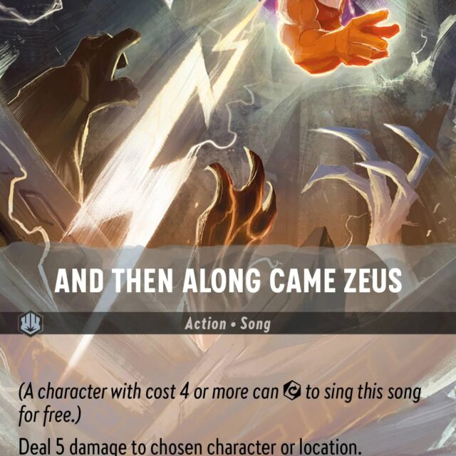 And Then Along Came Zeus (003-222) - Set 3: Into the Inklands - Disney Lorcana Enchanted