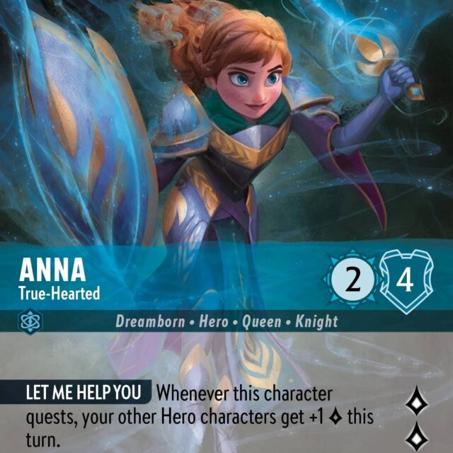 Anna - True-Hearted (004-217) - Set 4: Ursula's Return - Disney Lorcana Enchanted