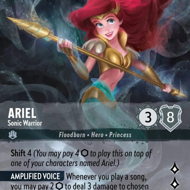 Ariel - Sonic Warrior (004-220) - Set 4: Ursula's Return - Disney Lorcana Enchanted