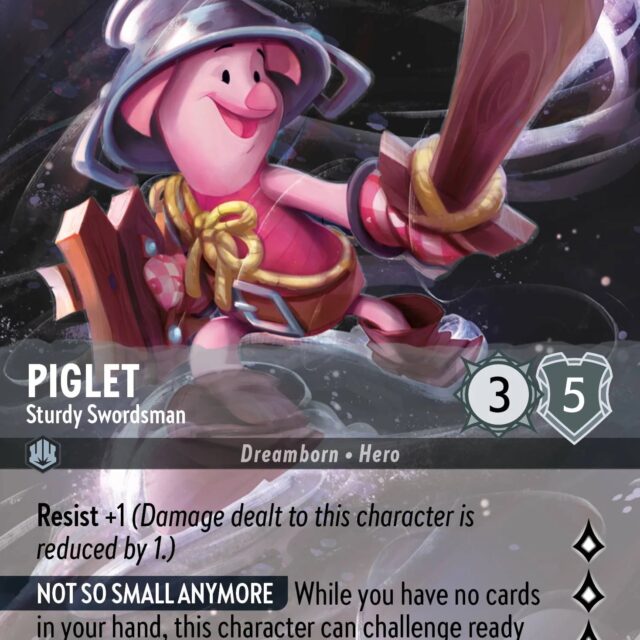 Piglet - Sturdy Swordsman (004-221) - Set 4: Ursula's Return - Disney Lorcana Enchanted
