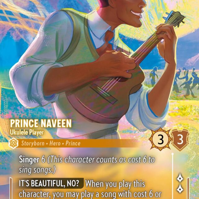 Prince Naveen - Ukulele Player (005-205) - Set 5: Shimmering Skies - Disney Lorcana Enchanted