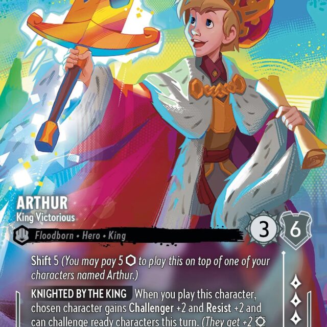 Arthur - King Victorious (005-221) - Set 5: Shimmering Skies - Disney Lorcana Enchanted