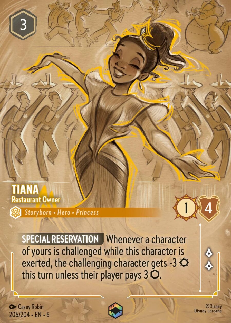 Tiana - Restaurant Owner (006-206) - Set 6: Azurite Sea - Disney Lorcana Enchanted