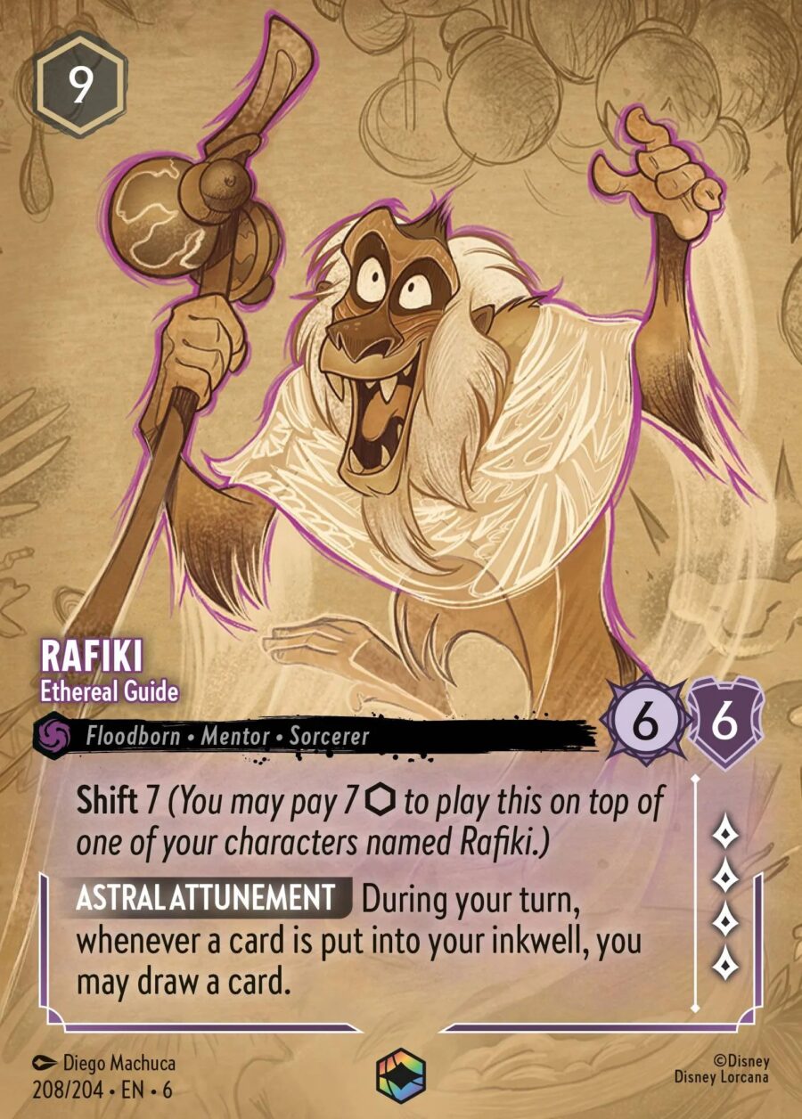 Rafiki - Ethereal Guide (006-208) - Set 6: Azurite Sea - Disney Lorcana Enchanted