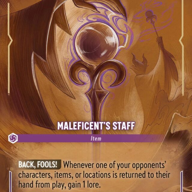 Maleficent's Staff (006-210) - Set 6: Azurite Sea - Disney Lorcana Enchanted