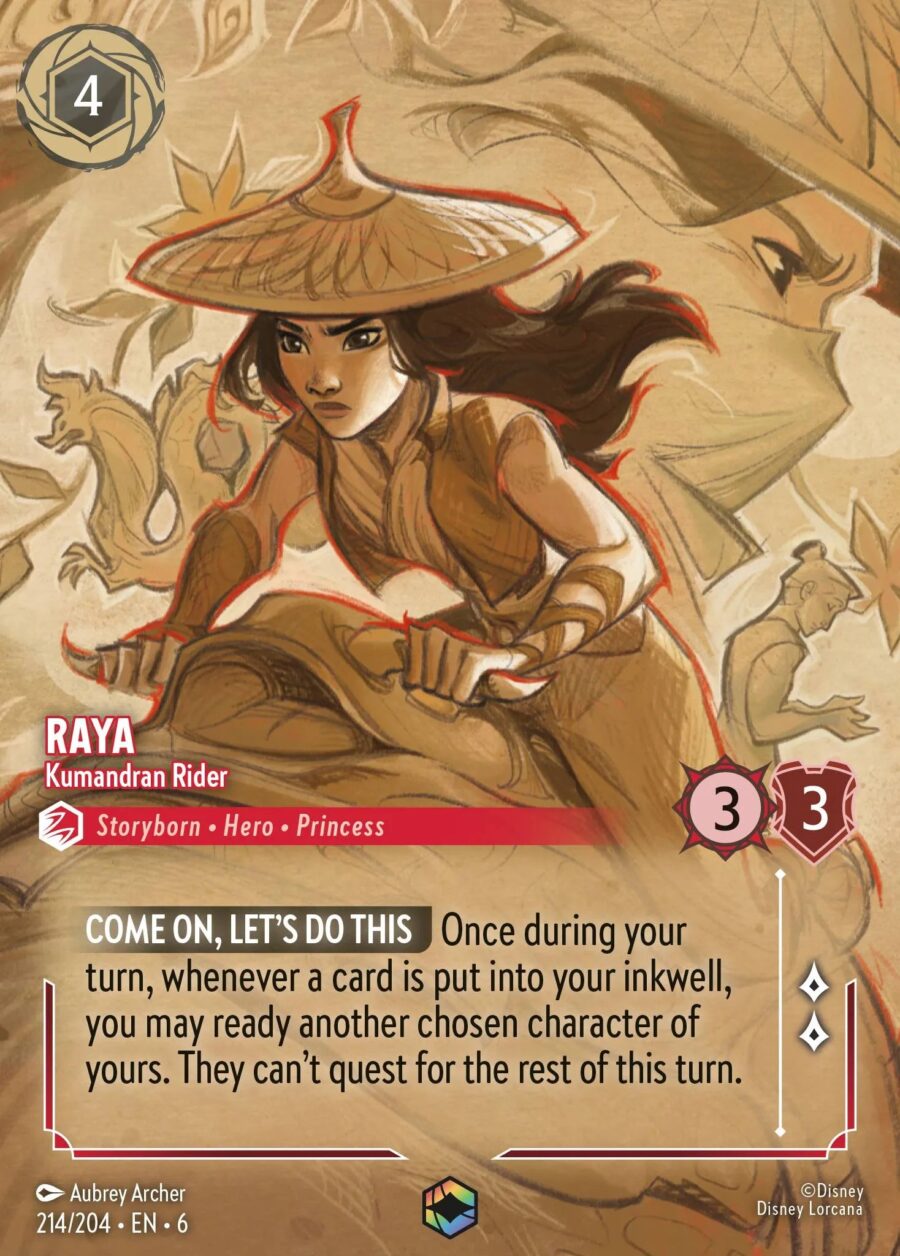 Raya - Kumandran Rider (006-214) - Set 6: Azurite Sea - Disney Lorcana Enchanted