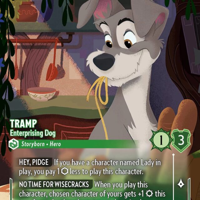 Tramp - Enterprising Dog (007-212) - Set 7: Archazia's Island - Disney Lorcana Enchanted