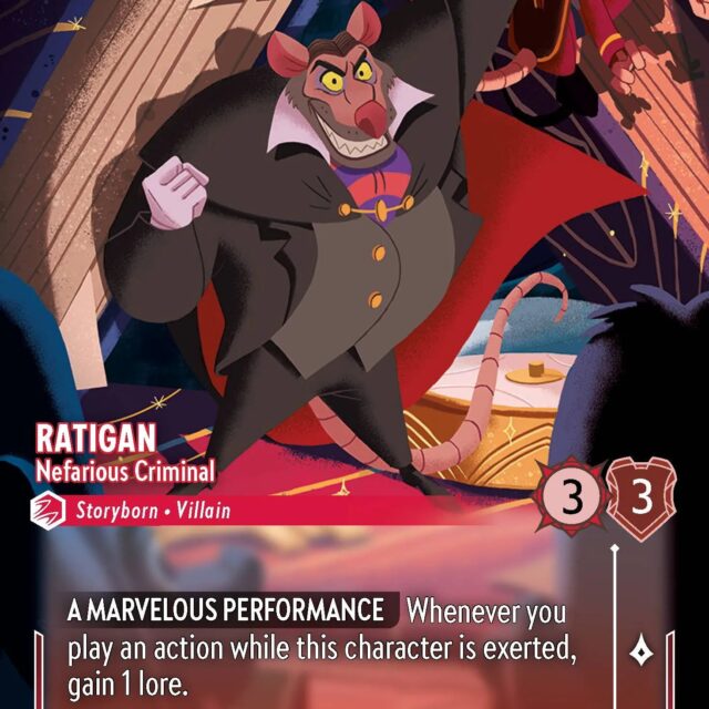 Ratigan - Nefarious Criminal (007-216) - Set 7: Archazia's Island - Disney Lorcana Enchanted
