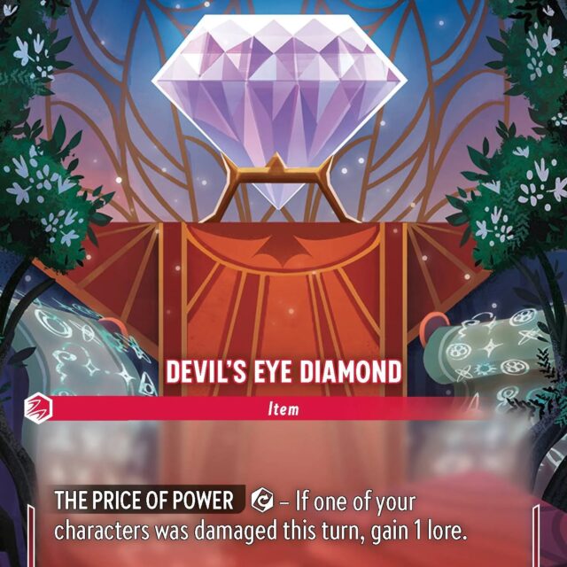 Devil's Eye Diamond (007-218) - Set 7: Archazia's Island - Disney Lorcana Enchanted