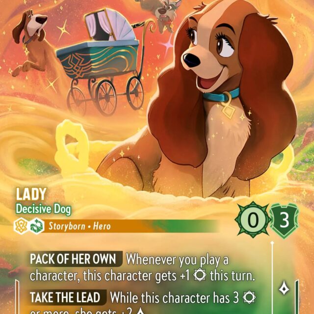 Lady - Decisive Dog (008-205) - Set 8: Reign of Jafar - Disney Lorcana Enchanted