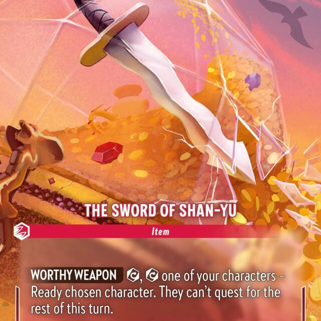 The Sword of Shan-Yu (008-219) - Set 8: Reign of Jafar - Disney Lorcana Enchanted