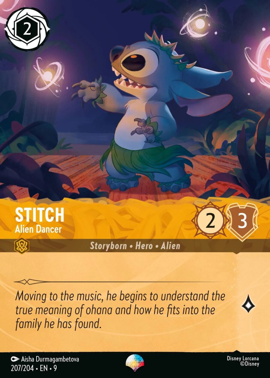 Stitch - Alien Dancer (009-207) - Set 9: Fabled - Disney Lorcana Epic