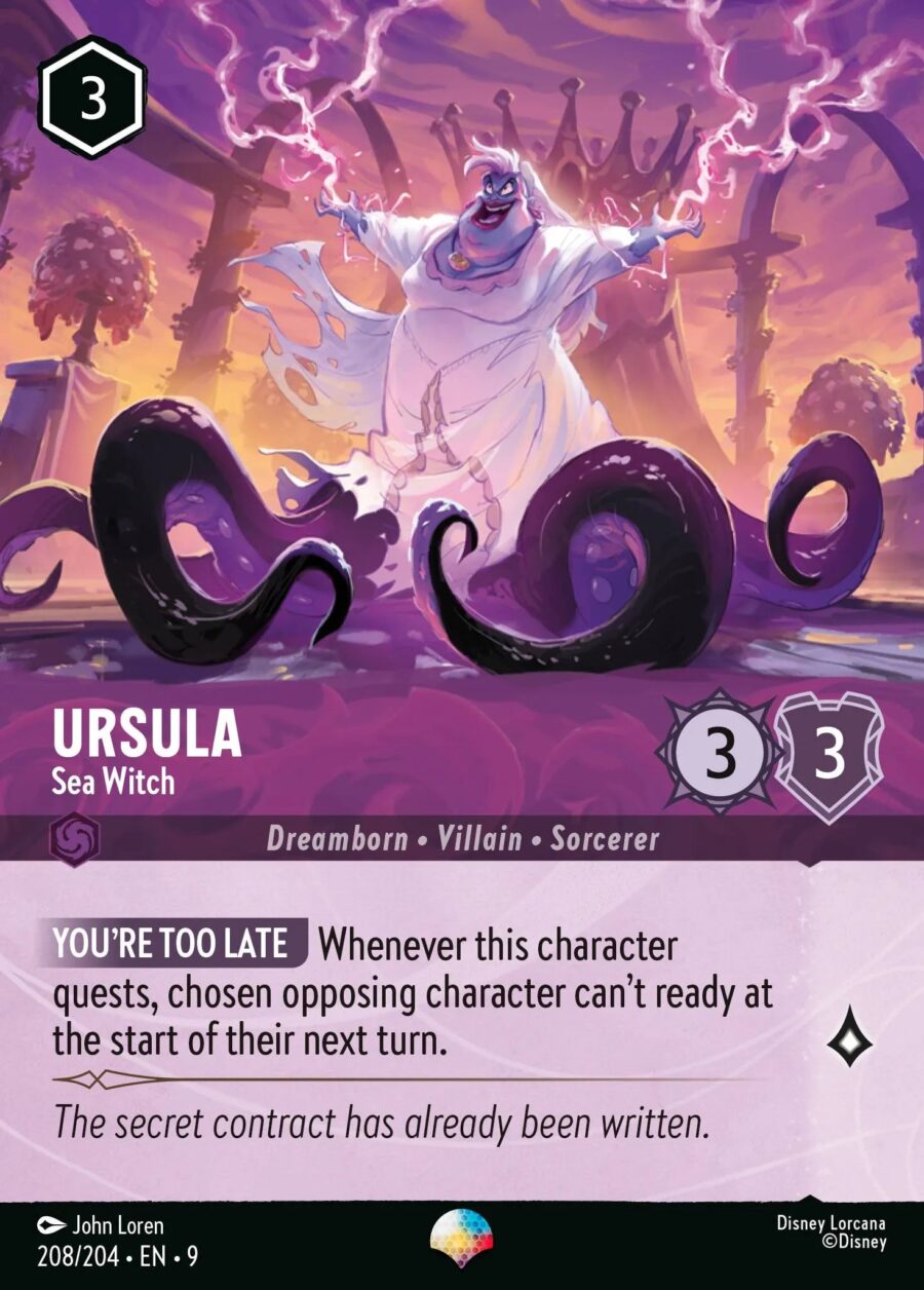 Ursula - Sea Witch (009-208) - Set 9: Fabled - Disney Lorcana Epic