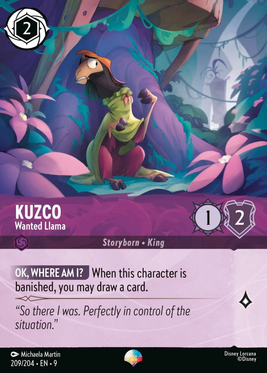 Kuzco - Wanted Llama (009-209) - Set 9: Fabled - Disney Lorcana Epic