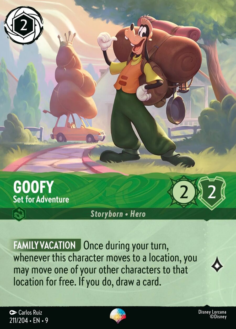 Goofy - Set for Adventure (009-211) - Set 9: Fabled - Disney Lorcana Epic