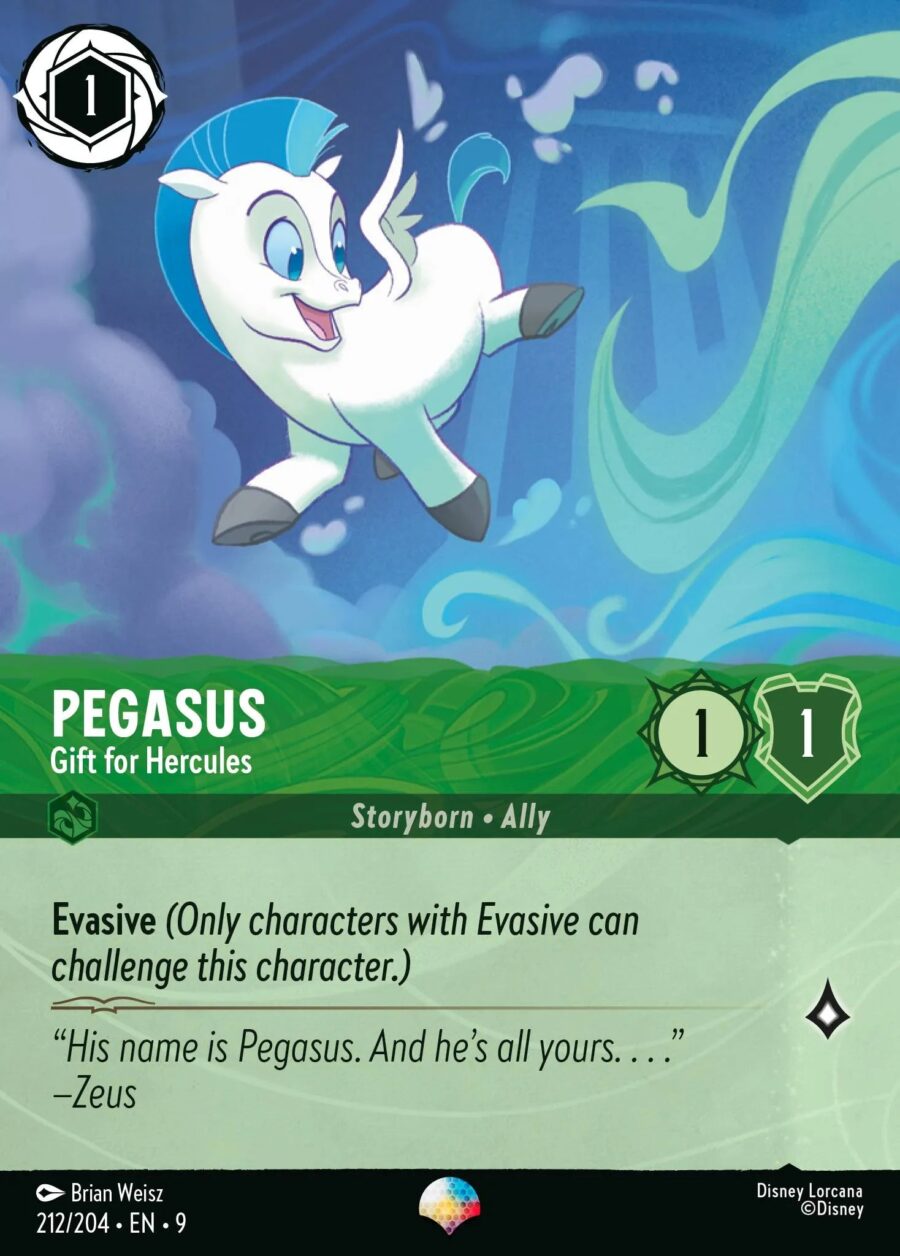 Pegasus - Gift for Hercules (009-212) - Set 9: Fabled - Disney Lorcana Epic
