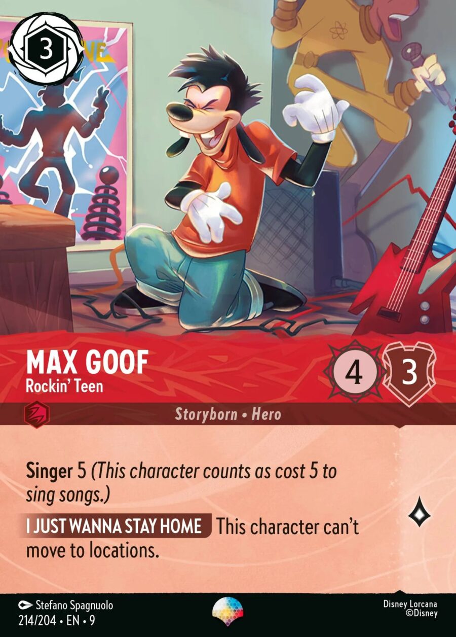 Max Goof - Rockin' Teen (009-214) - Set 9: Fabled - Disney Lorcana Epic