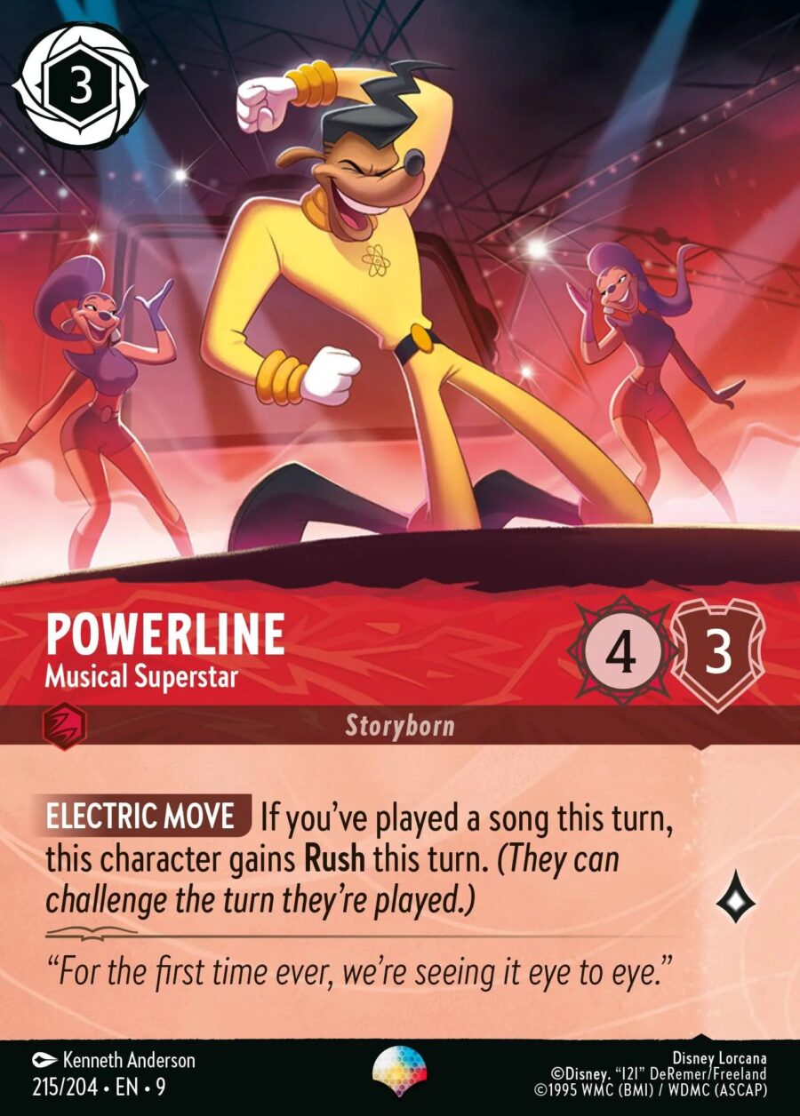 Powerline - Musical Superstar (009-215) - Set 9: Fabled - Disney Lorcana Epic
