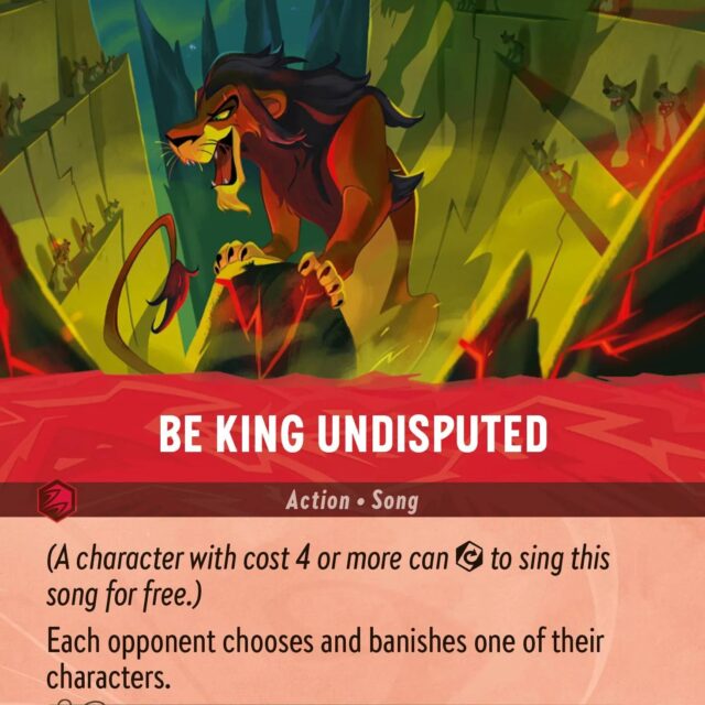 Be King Undisputed (009-216) - Set 9: Fabled - Disney Lorcana Epic