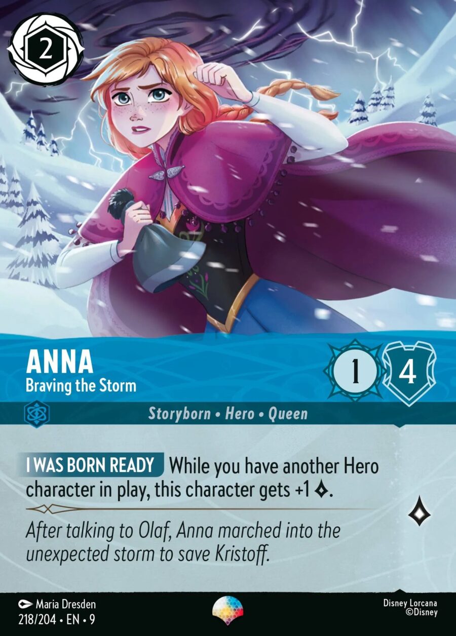 Anna - Braving the Storm (009-218) - Set 9: Fabled - Disney Lorcana Epic