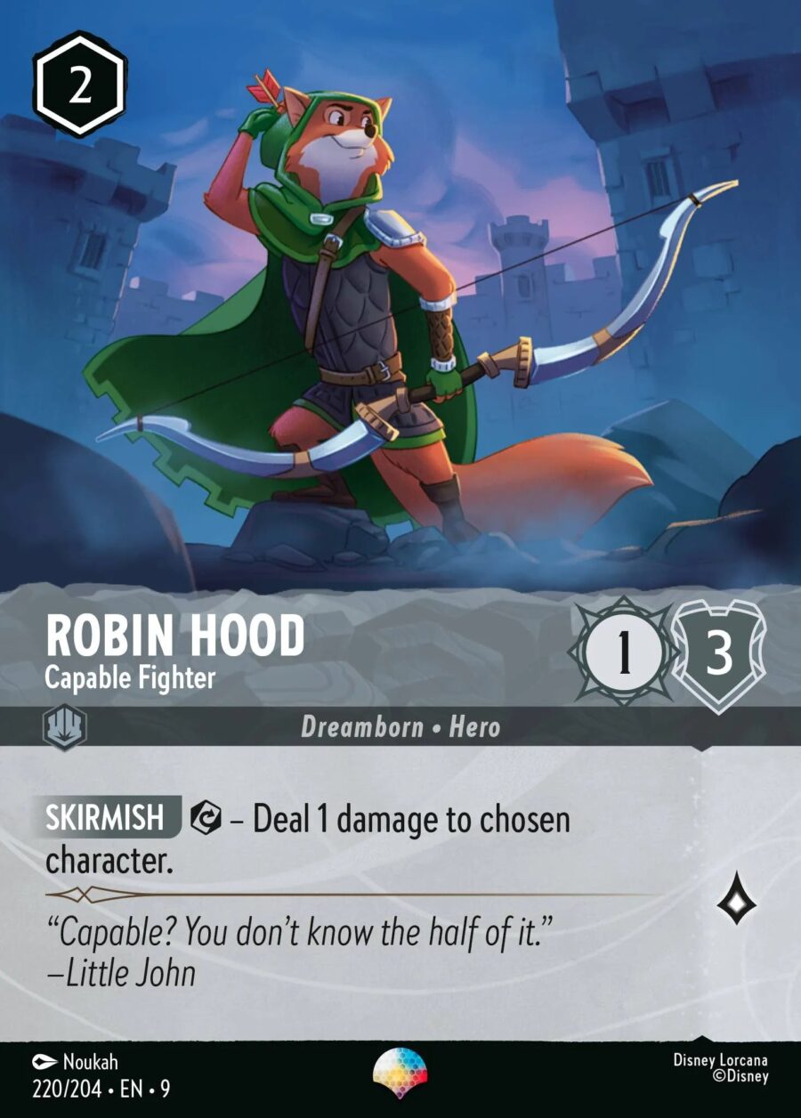 Robin Hood - Capable Fighter (009-220) - Set 9: Fabled - Disney Lorcana Epic