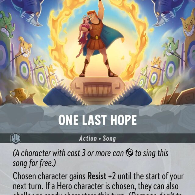 One Last Hope (009-222) - Set 9: Fabled - Disney Lorcana Epic