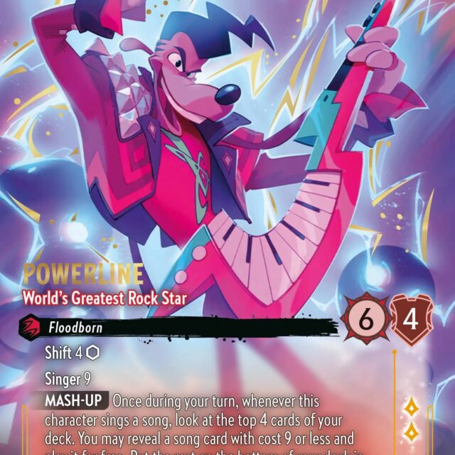 Powerline - World's Greatest Rock Star (009-233) - Set 9: Fabled - Disney Lorcana Enchanted
