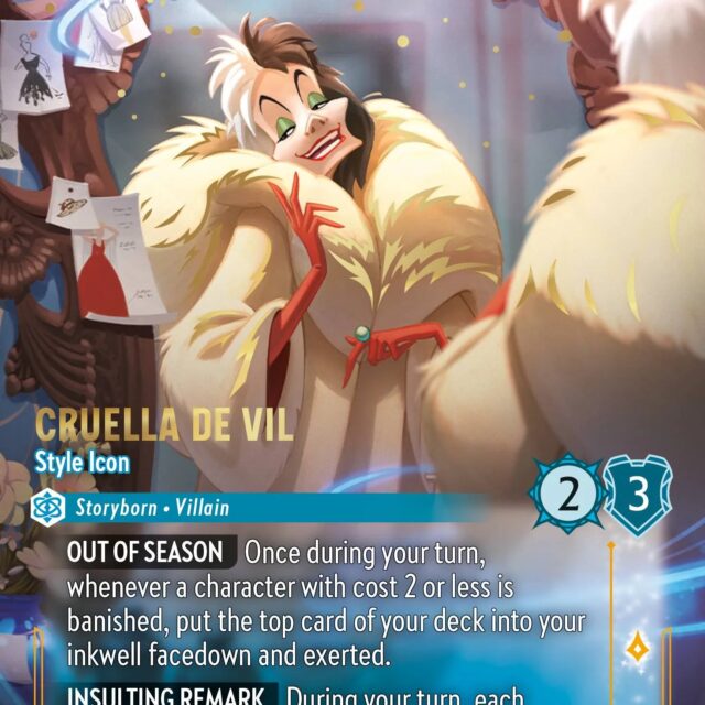 Cruella De Vil - Style Icon (009-236) - Set 9: Fabled - Disney Lorcana Enchanted