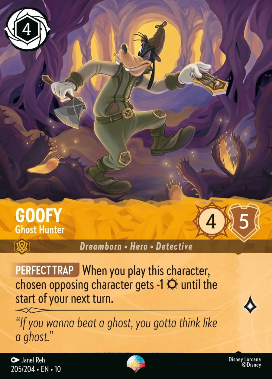 Goofy - Ghost Hunter (010-205) - Set 10: Whispers in the Well - Disney Lorcana Epic